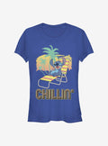 Disney Lilo Stitch Chillin' Girls T-Shirt T-Shirt | Exclusive Edition | High Demand Item