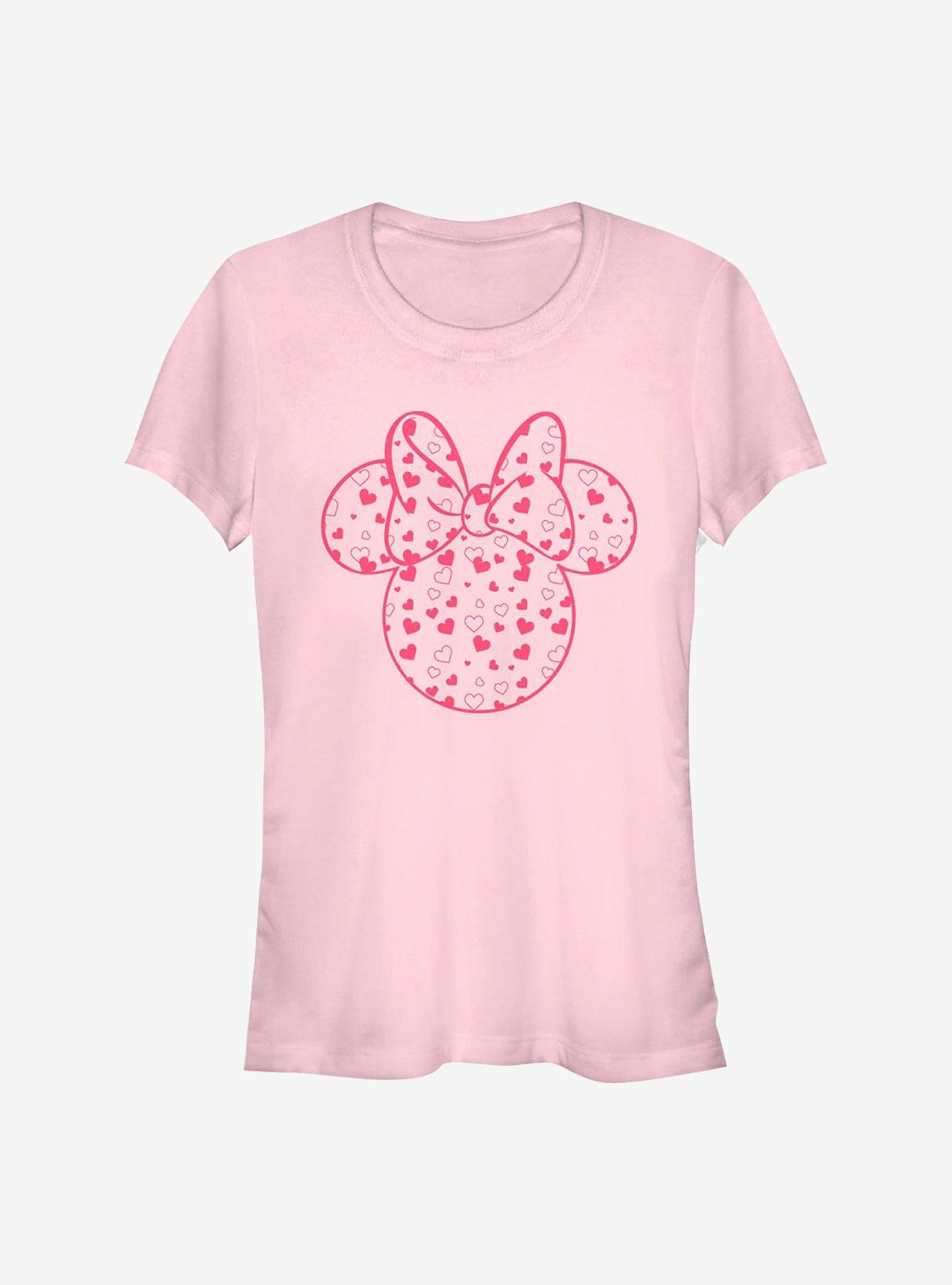 Disney Minnie Mouse Hearts Fill Girls T-Shirt | Premium Unisex T-Shirt, Trending Graphic Tee