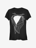 Disney The Nightmare Before Christmas Jack Costume Girls T-shirt | Trendy Graphic Tee | Casual Unisex T-shirt
