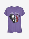 The Nightmare Before Christmas Jack Sally Together Forever Girls T-Shirt T-Shirt | Best-Selling Artwork | Must-Have Style