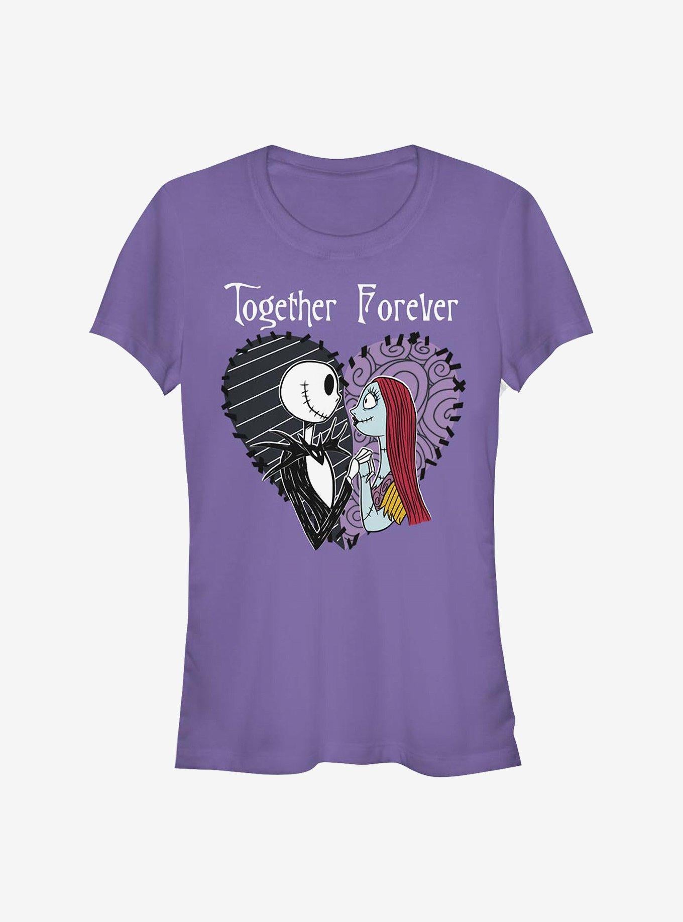 The Nightmare Before Christmas Jack Sally Together Forever Girls T-Shirt | Premium Unisex T-Shirt, Trending Graphic Tee