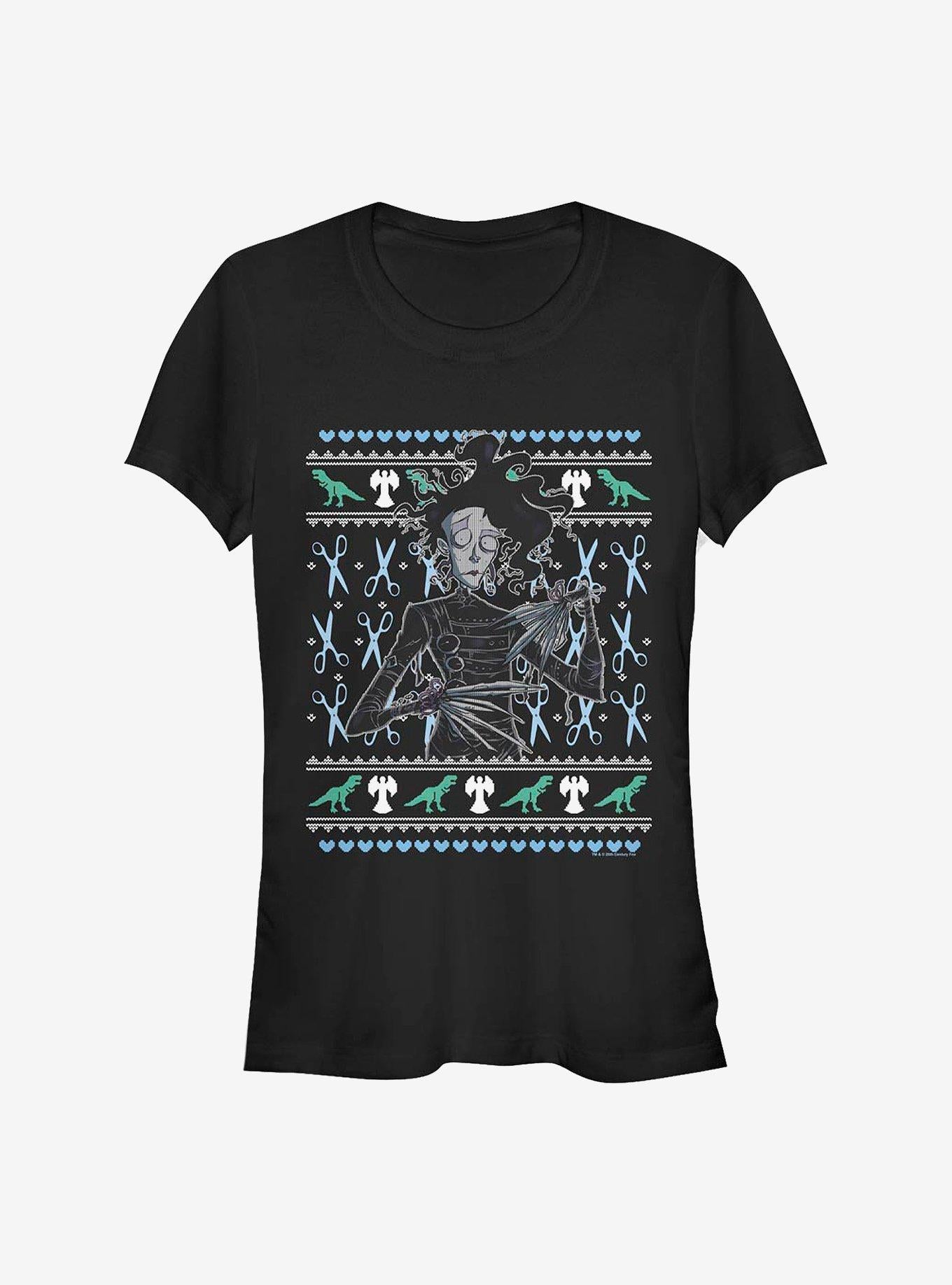 Edward Scissorhands Ugly Christmas Scissorhands Girls T-Shirt