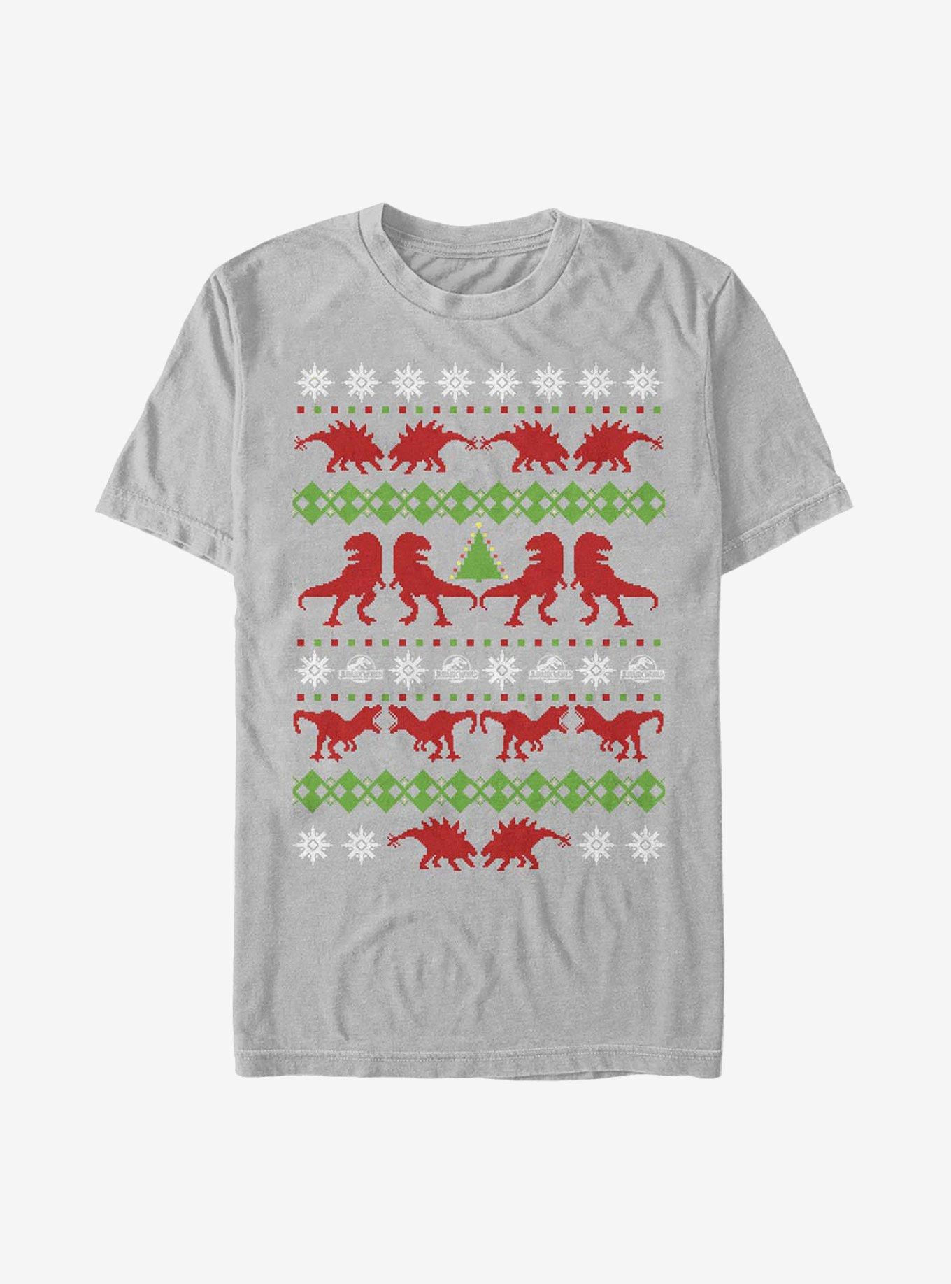 Jurassic Park Ugly Holiday T-shirt | Trendy Graphic Tee | Casual Unisex T-shirt