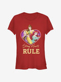 Disney Princess Strong Hearts Rule Girls T-Shirt | Premium Unisex T-Shirt, Trending Graphic Tee