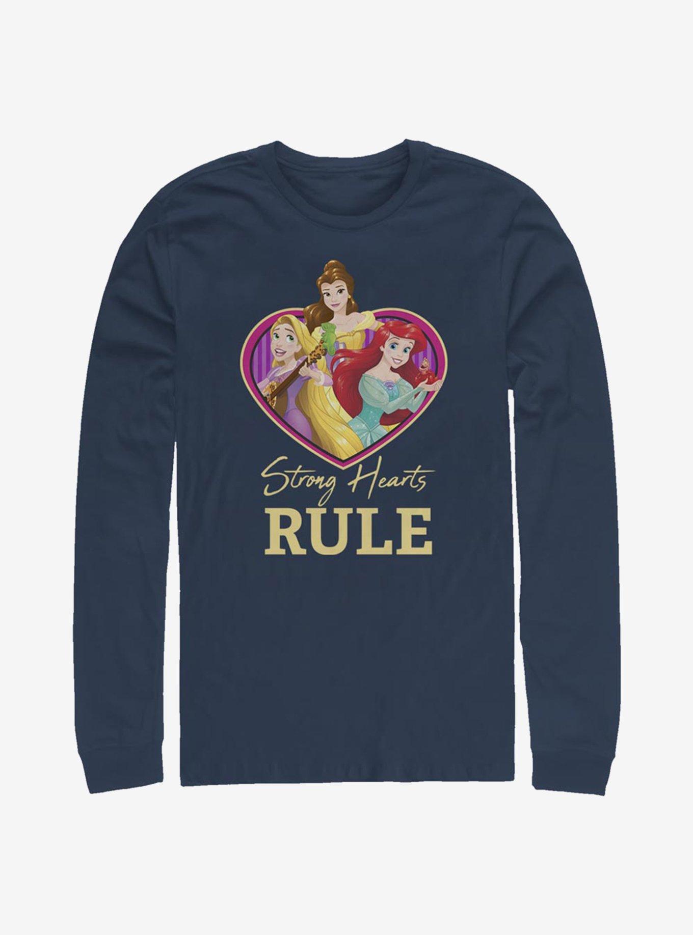 Disney Princess Strong Hearts Rule Long-Sleeve T-Shirt | Premium Unisex T-Shirt, Trending Graphic Tee