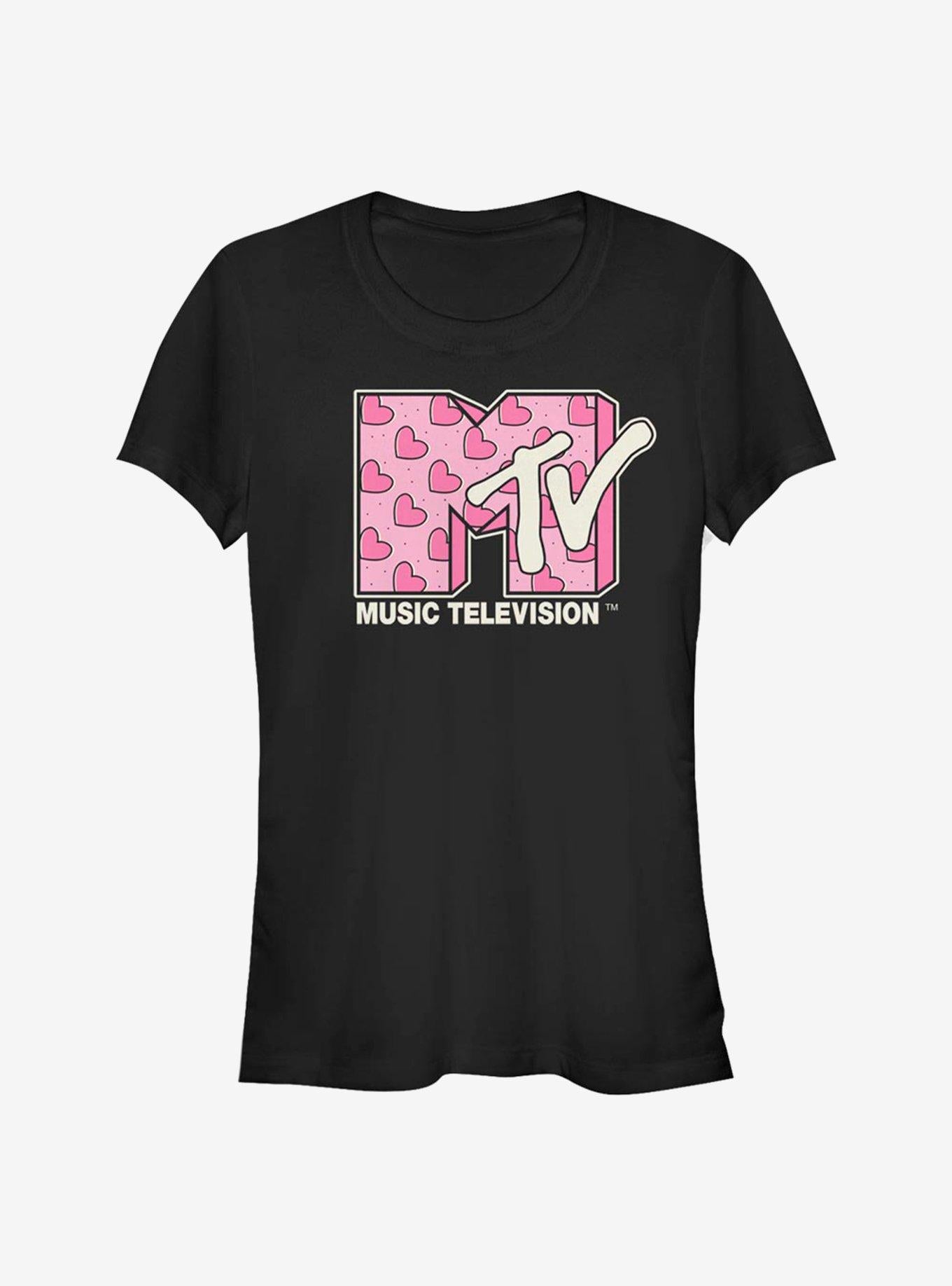 MTV Heart Diagonal Girls T-Shirt | Premium Unisex T-Shirt, Trending Graphic Tee