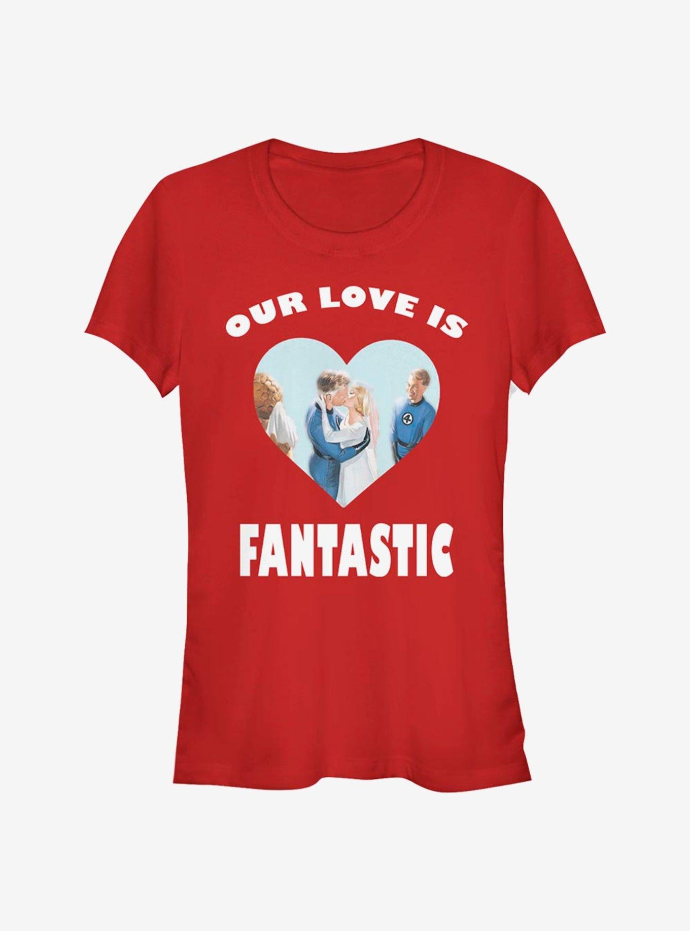 Marvel Fantastic Four Fantastic Love Girls T-Shirt T-Shirt | Aesthetic Graphic | High Demand Item