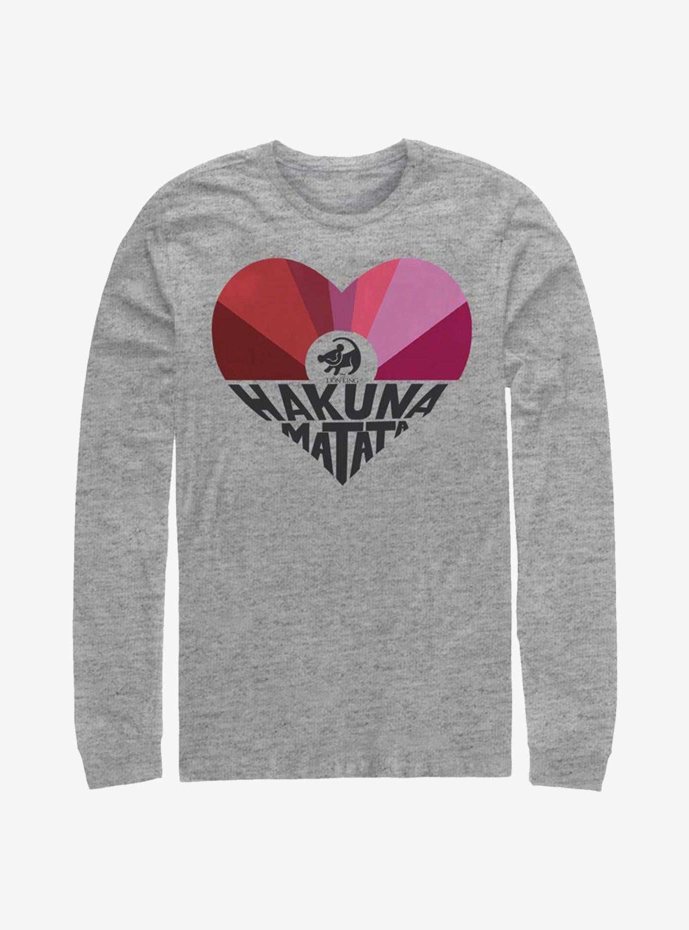 Disney The Lion King Hakuna Rainbow Long-Sleeve T-Shirt | Premium Unisex T-Shirt, Trending Graphic Tee