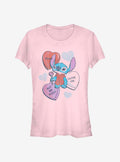 Disney Lilo Stitch Heart Pizza Girls T-Shirt | Premium Unisex T-Shirt, Trending Graphic Tee