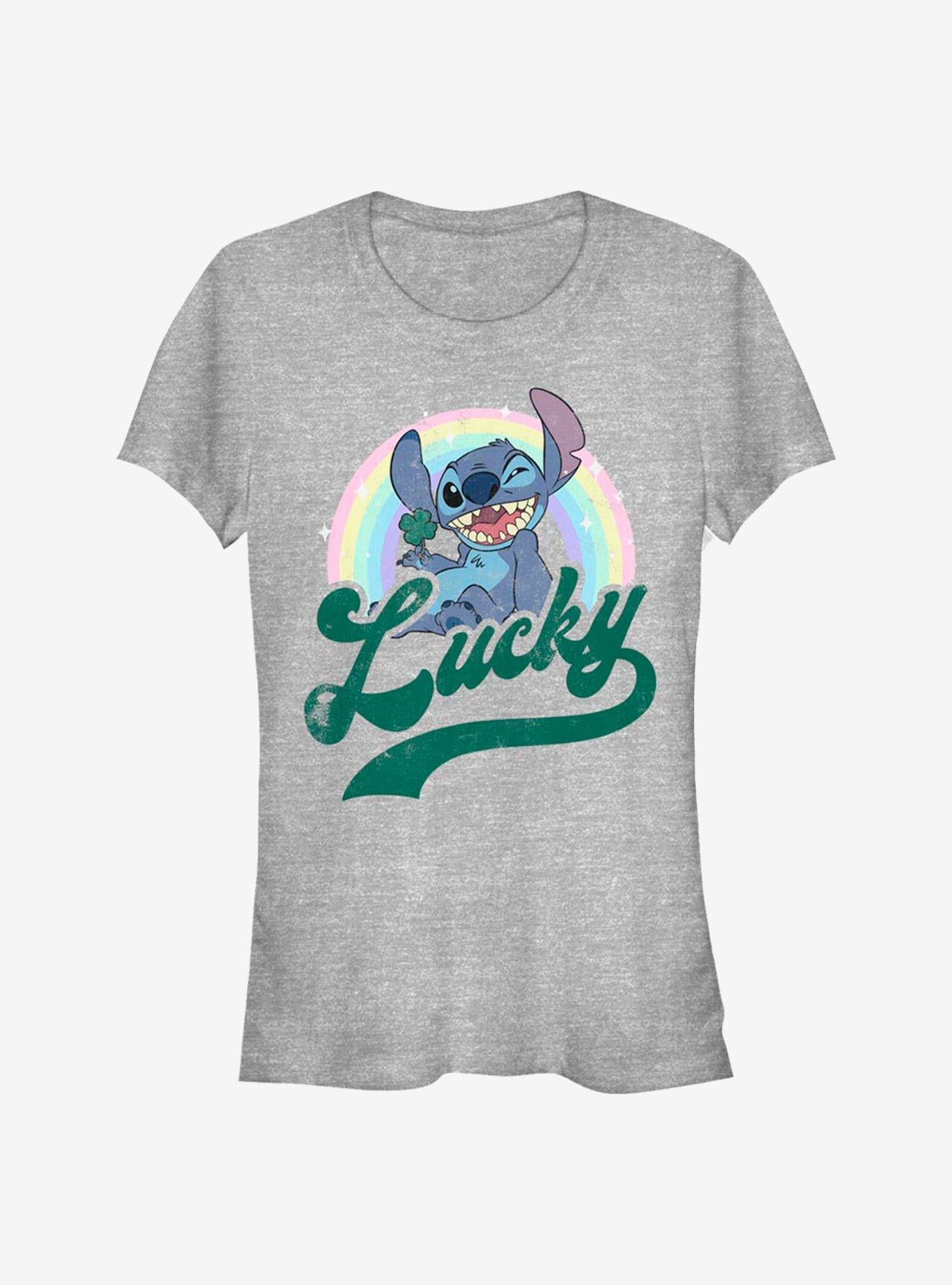 Disney Lilo Stitch Lucky Rainbow Girls T-Shirt T-Shirt | Trending Design | Top Pick For Fans
