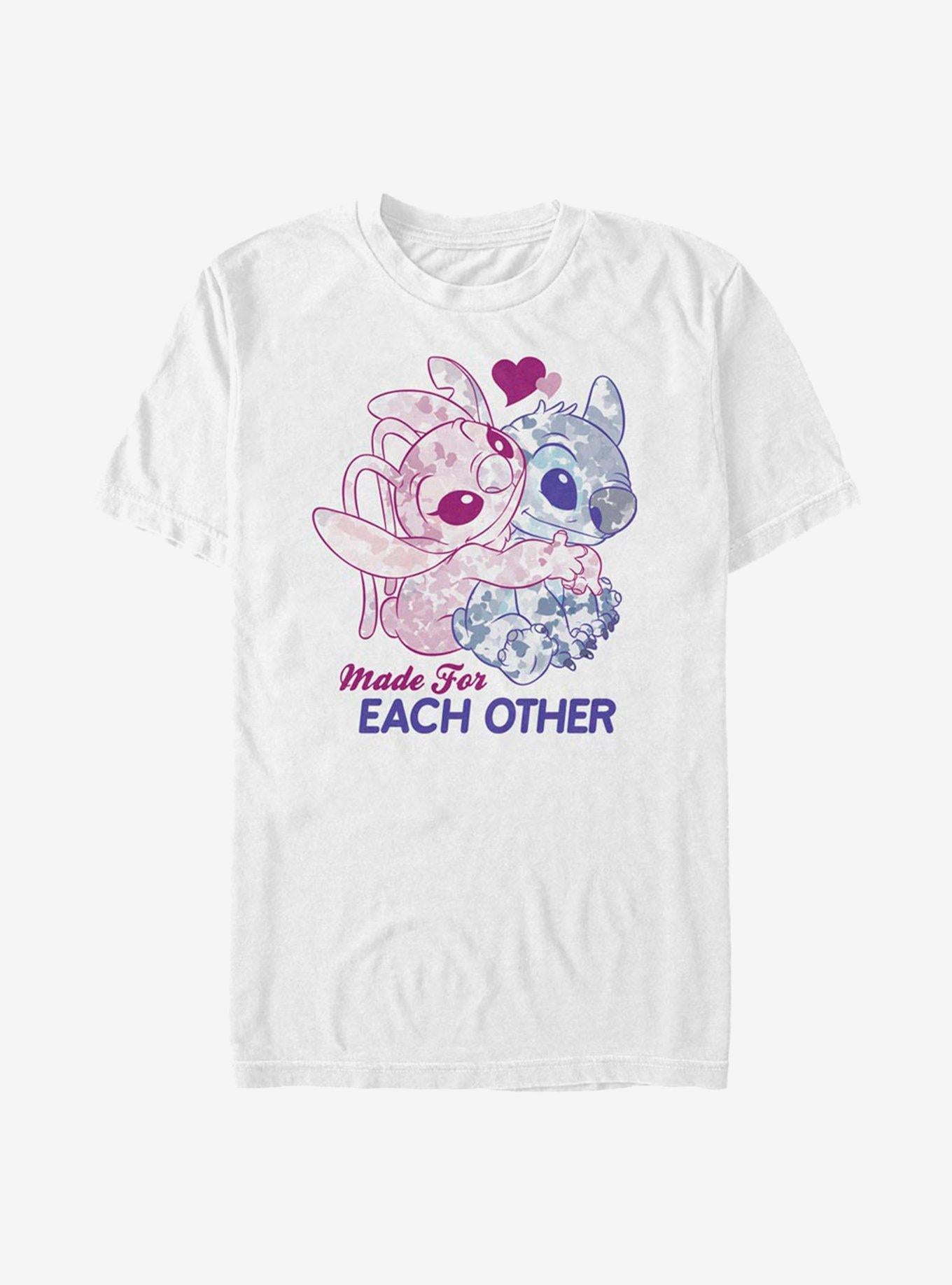 Disney Lilo Stitch Made For Eachother T-Shirt T-Shirt | Best-Selling Design | Perfect For Daily Wear