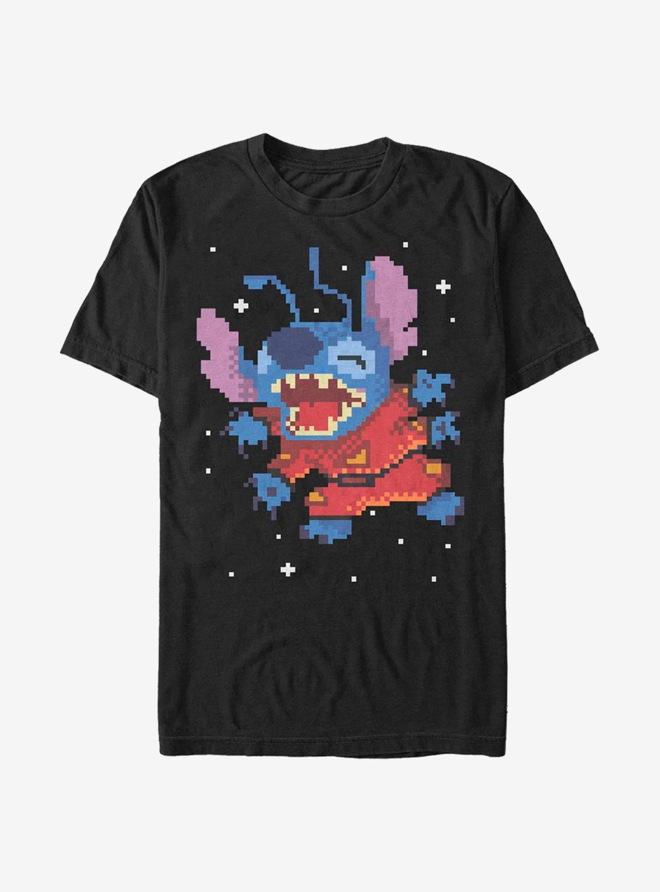 Disney Lilo Stitch Pixel T-Shirt T-Shirt | Vintage Graphic Vibe | Trending Now