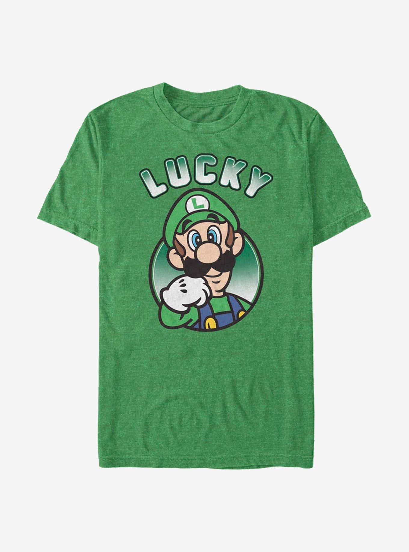 Super Mario Lucky Luigi T-Shirt | Premium Unisex T-Shirt, Trending Graphic Tee