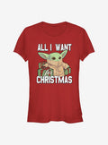 Star Wars The Mandalorian Christmas The Child Girls T-Shirt T-Shirt | Premium Graphic | Top Pick For Fans