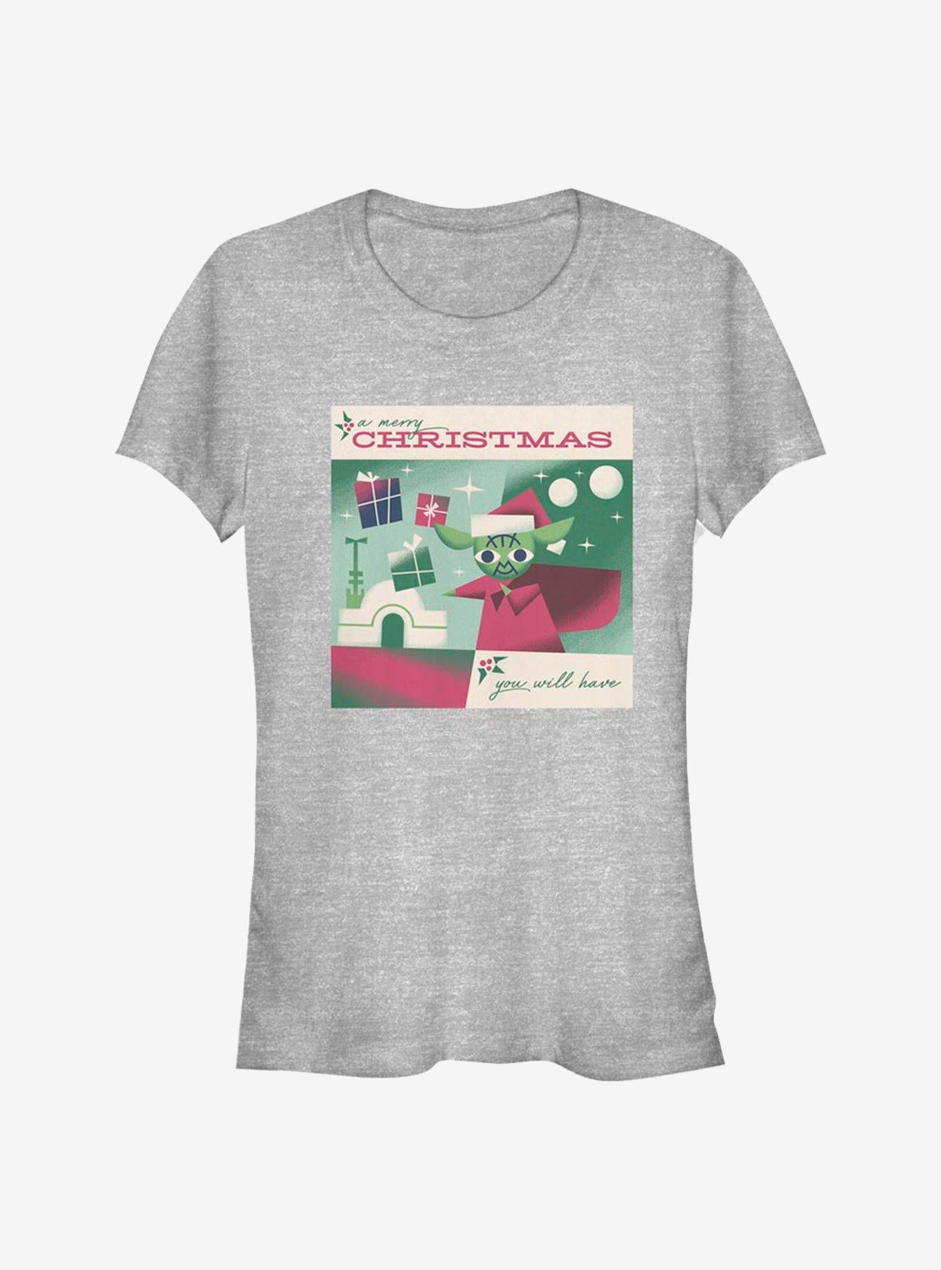 Star Wars Merry Yoda Christmas Girls T-Shirt T-Shirt | Aesthetic Graphic | Perfect For Daily Wear
