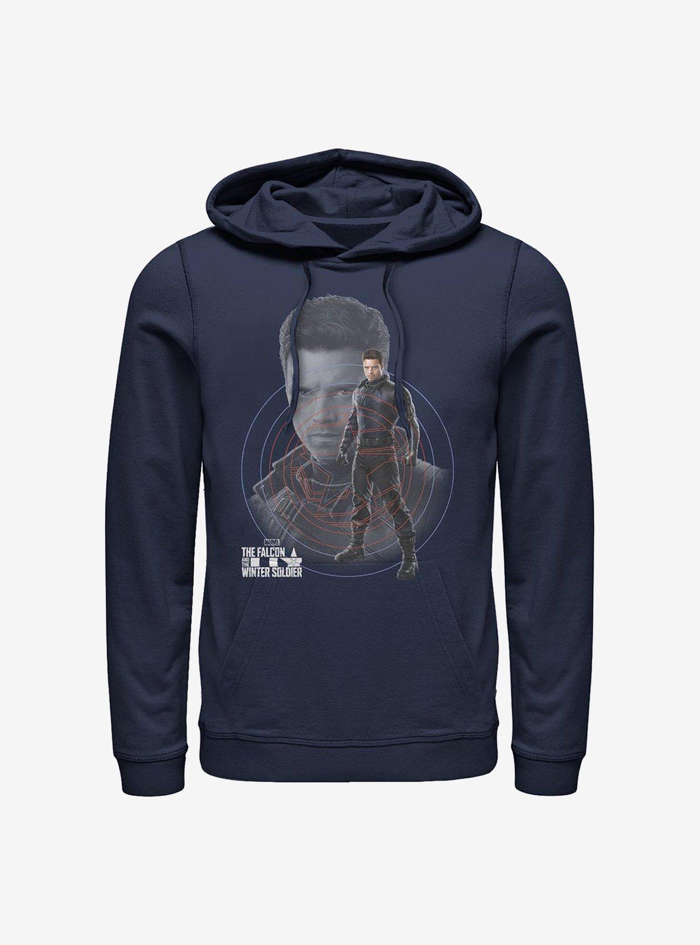 Marvel The Falcon And The Winter Soldier Winter Hero Bucky Hoodie