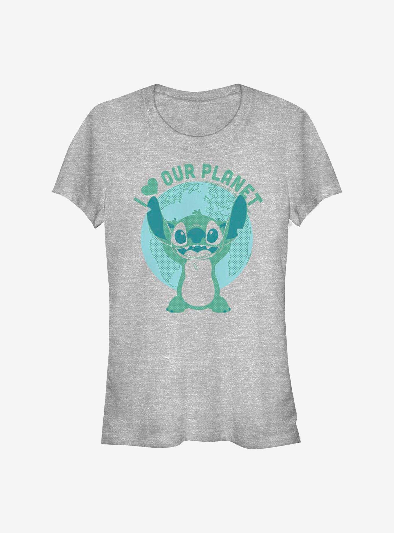 Disney Lilo Stitch I Heart Our Planet Girls T-Shirt T-Shirt | Exclusive Art Design | Perfect For Daily Wear