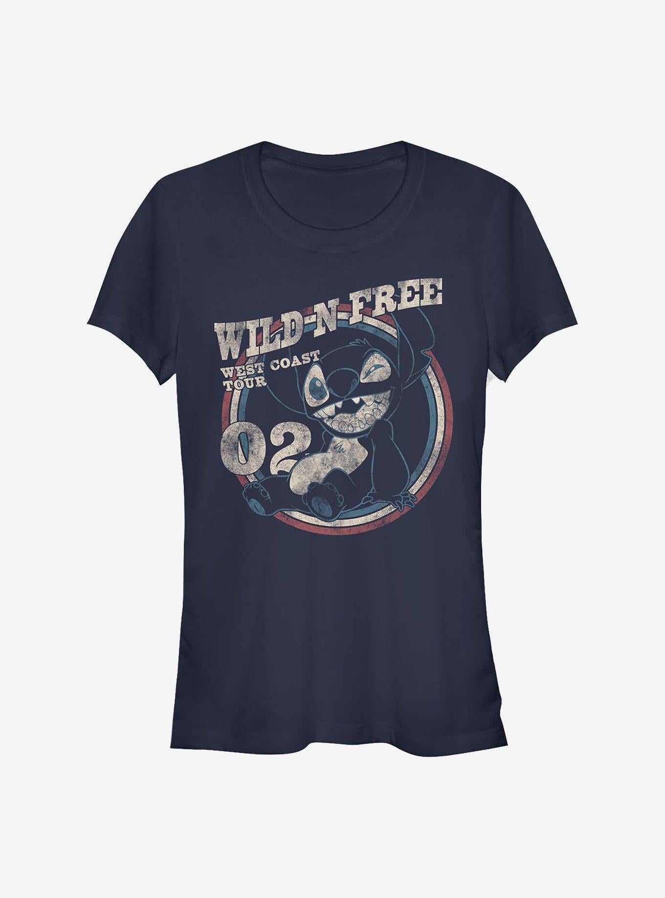 Disney Lilo Stitch America Circle Girls T-Shirt T-Shirt | Top Trending Artwork | Great Gift Idea
