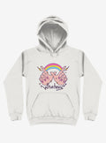 Rainbow Whatevs! White Hoodie