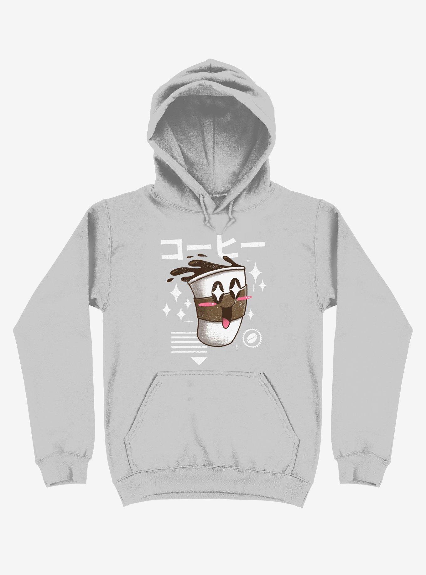 Kawaii Coffee Silver Hoodie