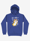 Kawaii Corgi Royal Blue Hoodie