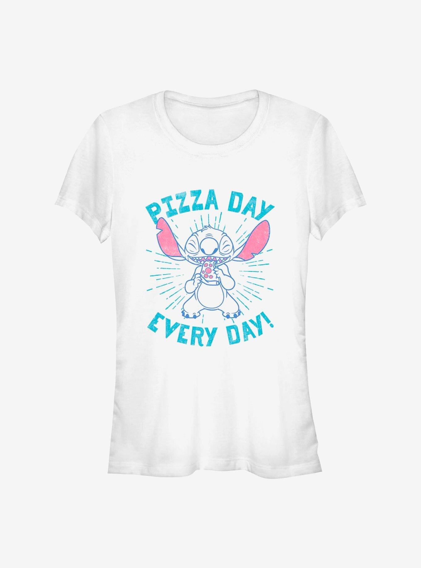 Disney Lilo Stitch Pizza Day Every Day Girls T-Shirt T-Shirt | Premium Graphic | Must-Have Style