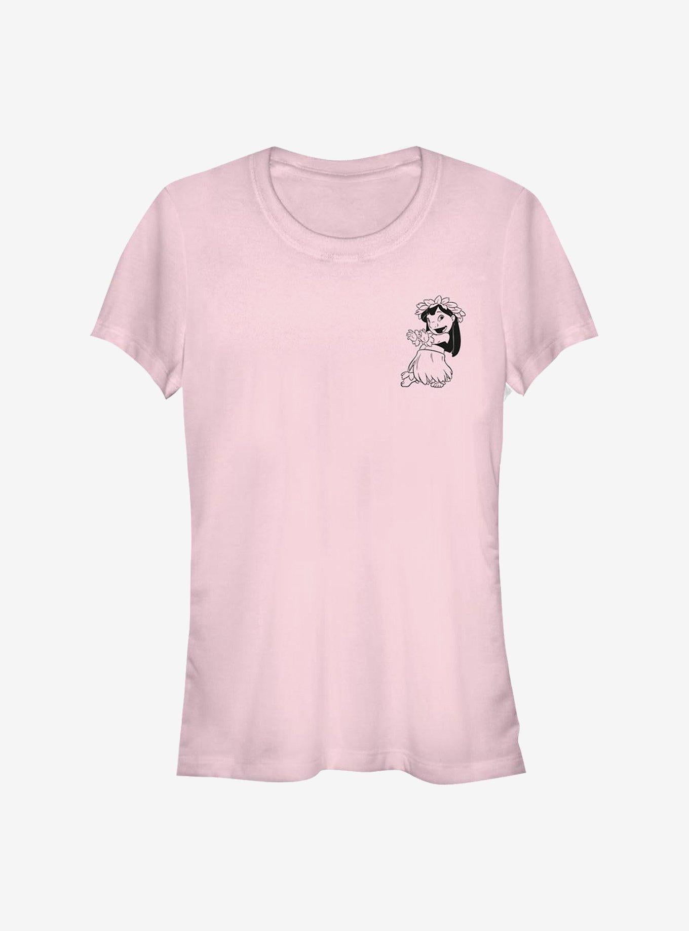 Disney Lilo Stitch Vintage Lined Lilo Girls T-Shirt T-Shirt | Top Trending Artwork | Perfect For Daily Wear