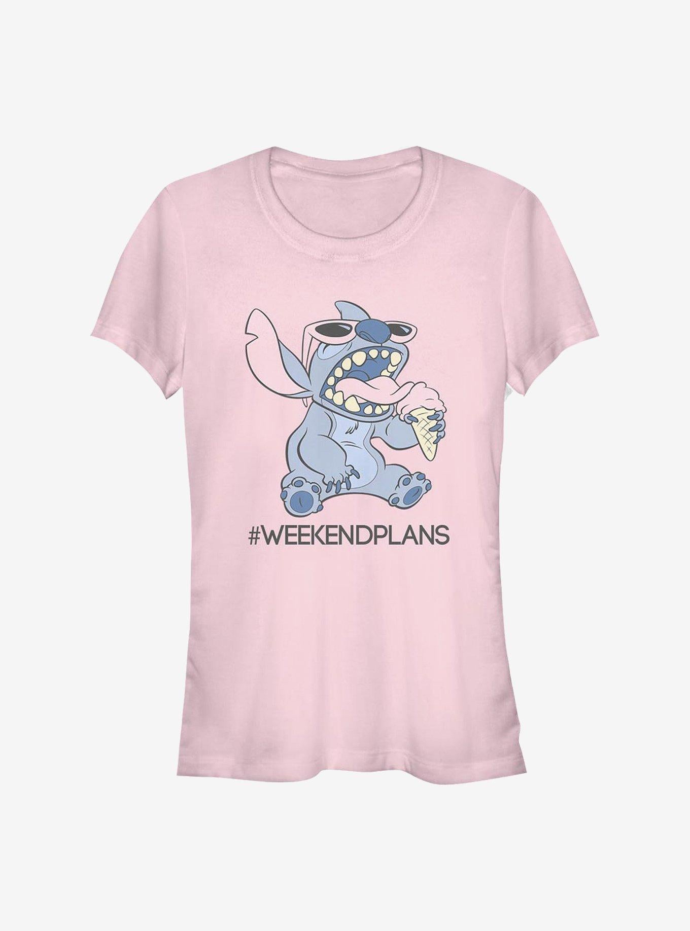 Disney Lilo Stitch Weekend Plans Girls T-Shirt T-Shirt | Vintage Graphic Vibe | Top Pick For Fans