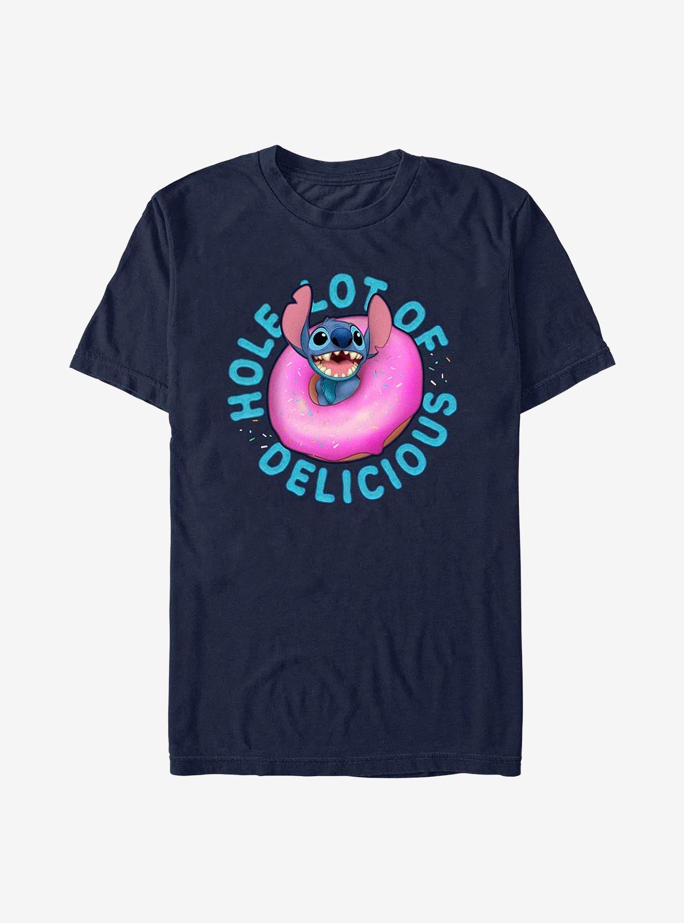 Disney Lilo Stitch Hole Lot Of Delicious T-Shirt T-Shirt | Vintage Graphic Vibe | Top Pick For Fans