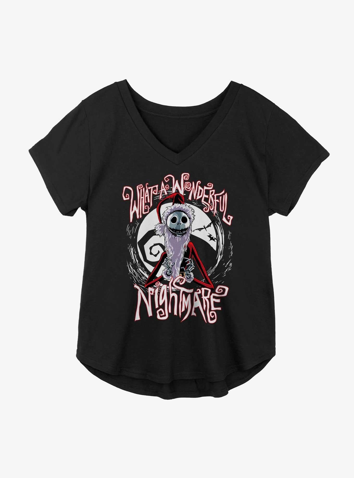 The Nightmare Before Christmas What A Wonderful Nightmare Girls Plus Size T-Shirt T-Shirt | Exclusive Edition | High Demand Item
