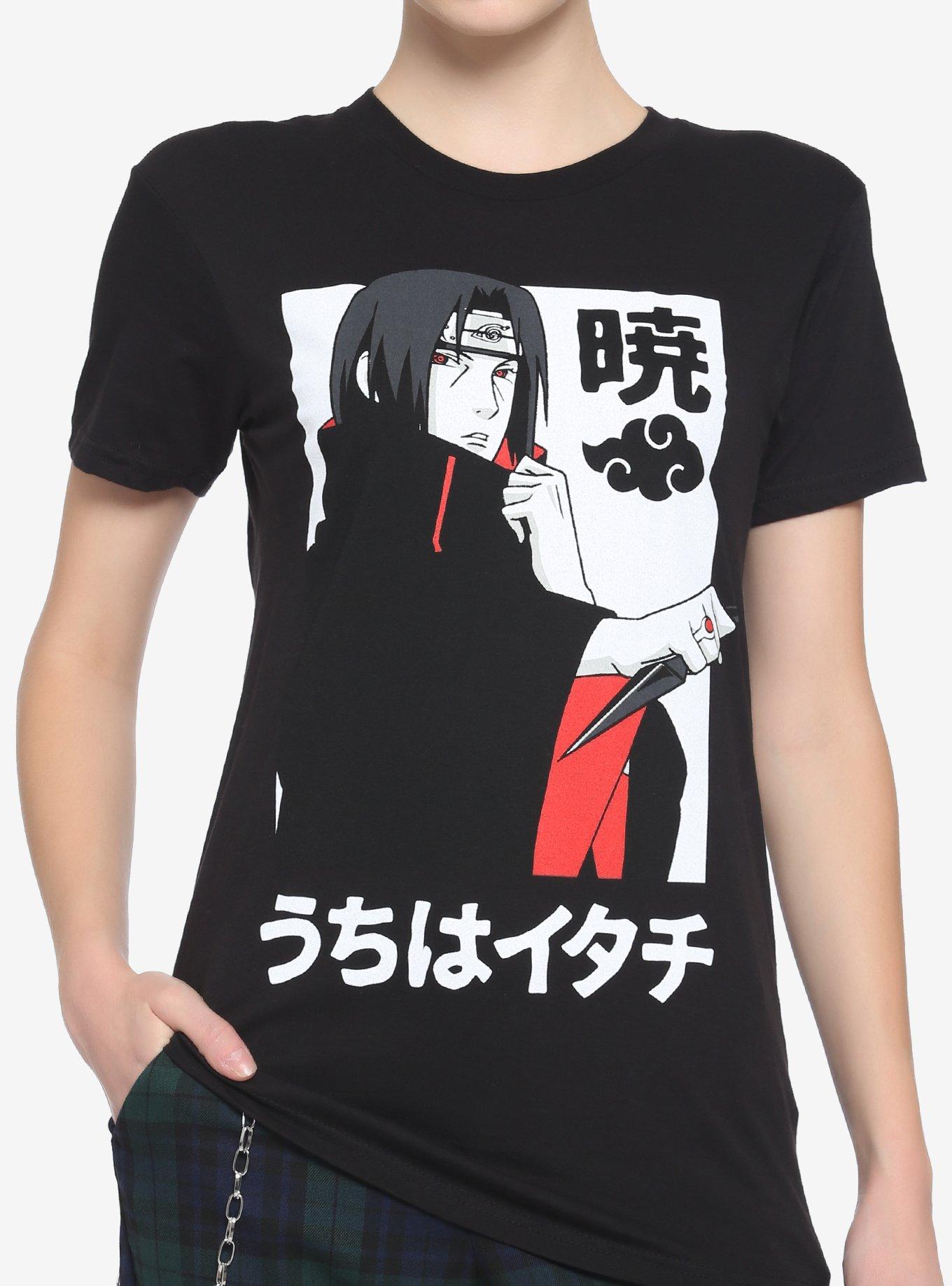 Naruto Shippuden Akatsuki Itachi Boyfriend Fit Girls TShirt Graphic Tee | Graphic Tee | Unisex Shirt | Premium Quality Apparel