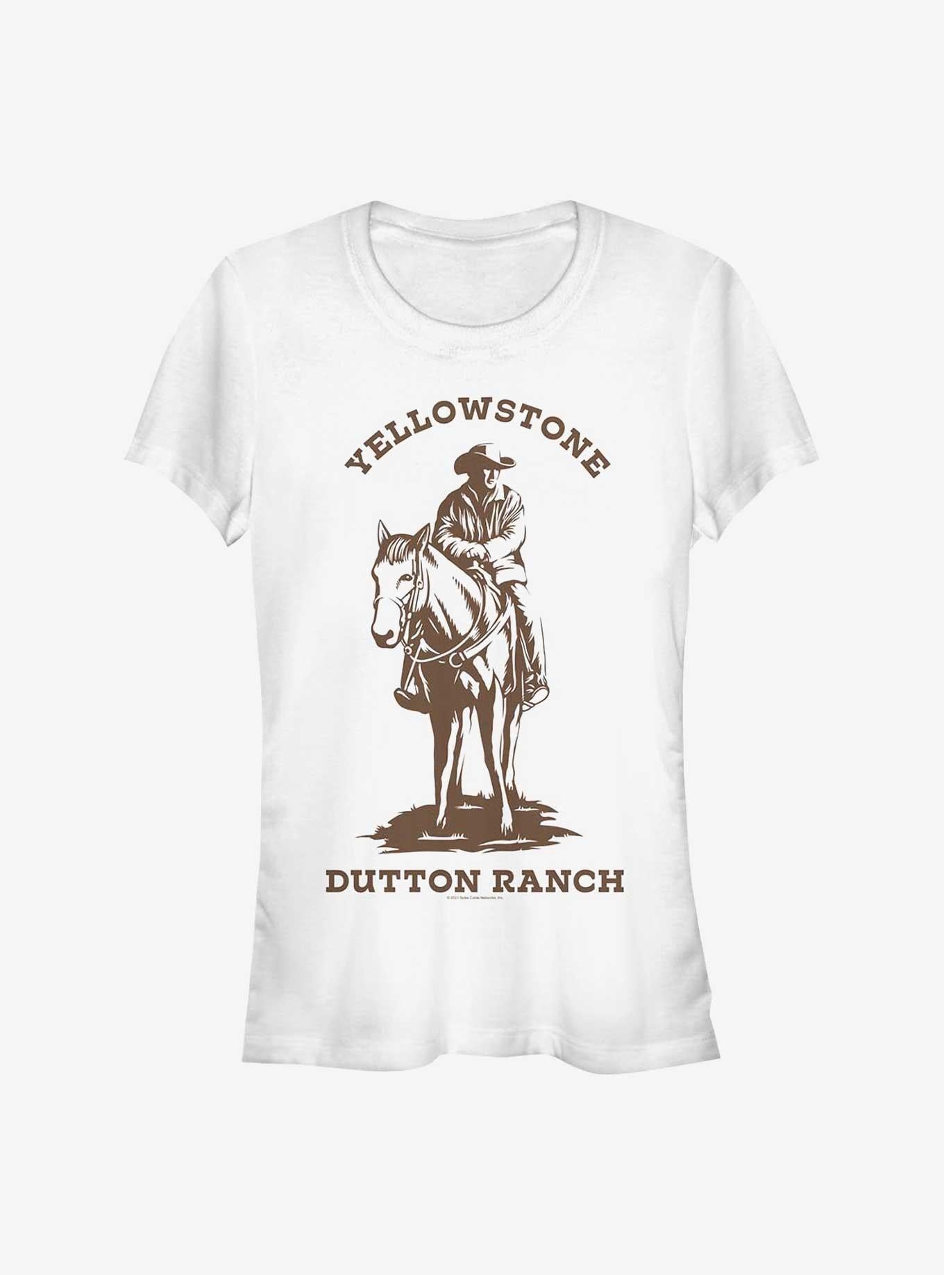 Yellowstone Man On Horse Brown Girls T-Shirt T-Shirt | Viral Style | Must-Have Style