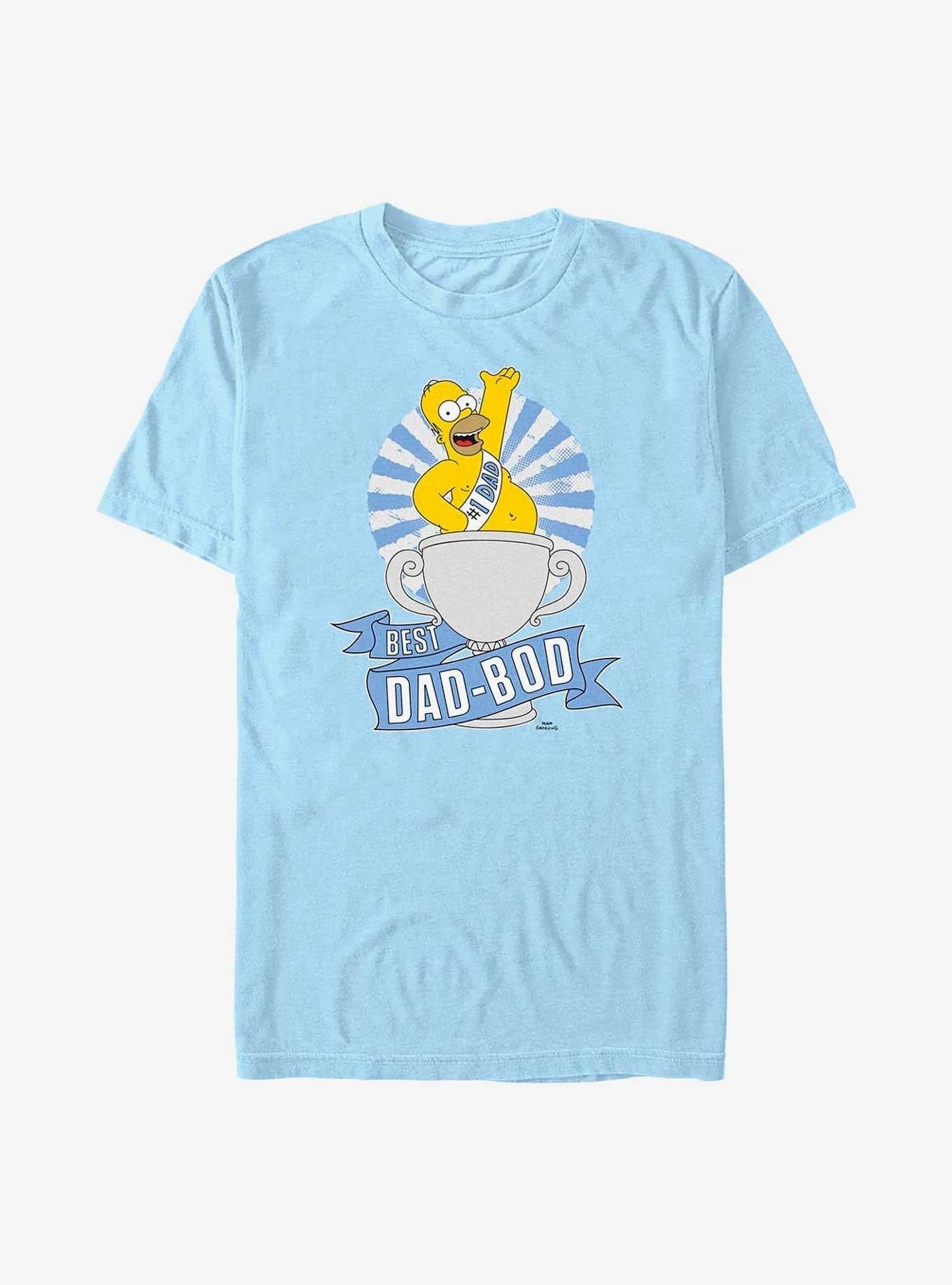 The Simpsons Homer Best Dad-Bod T-Shirt | Premium Unisex T-Shirt, Trending Graphic Tee
