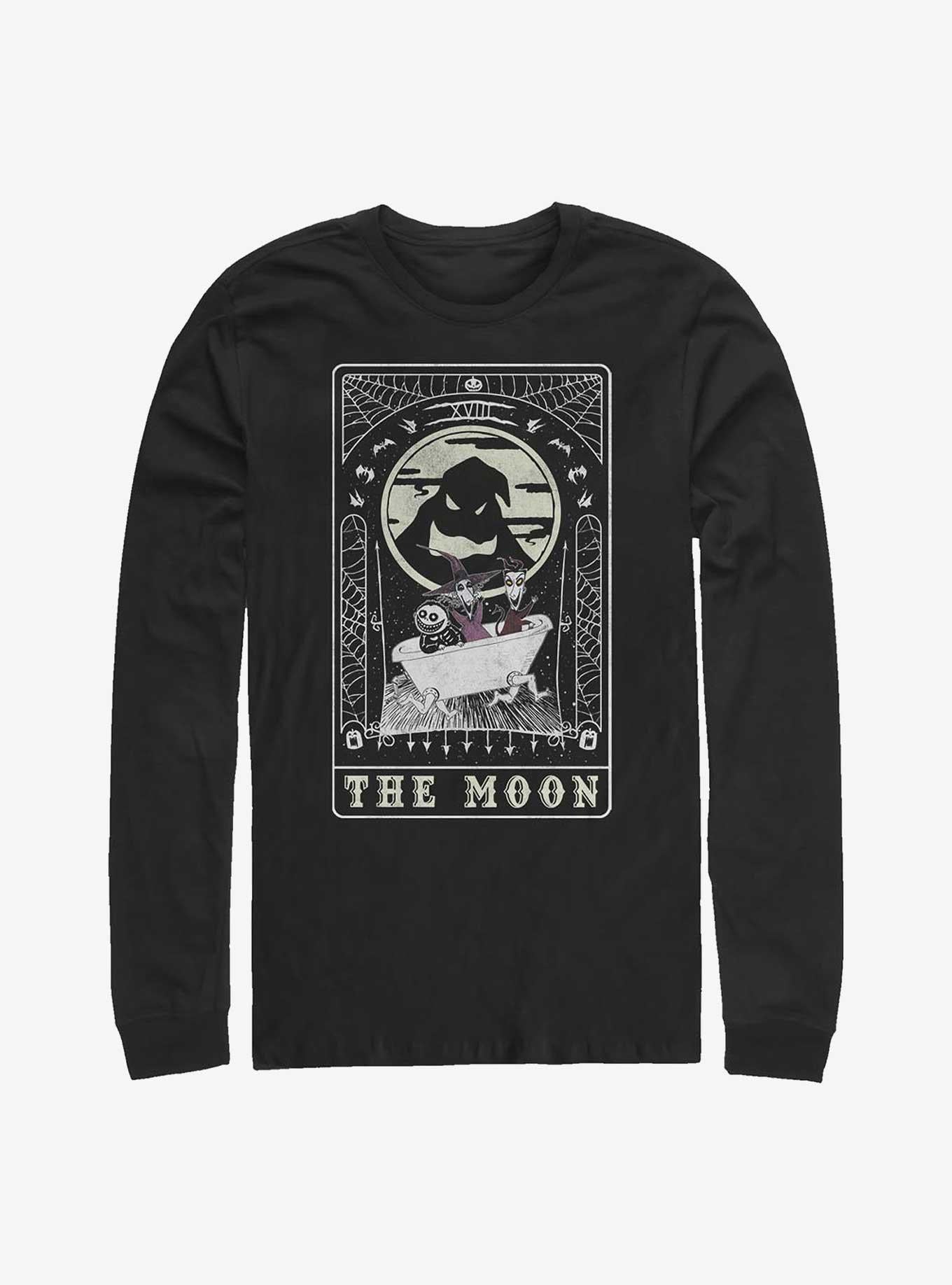 The Nightmare Before Christmas Oogie Boogie The Moon Tarot Card Long-Sleeve T-Shirt