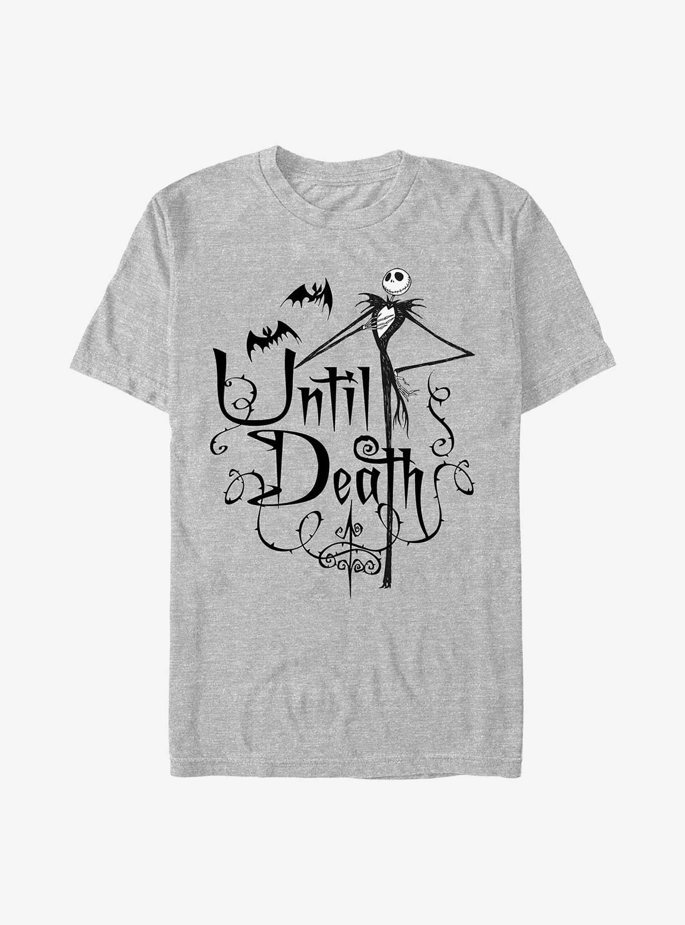 Disney The Nightmare Before Christmas Jack Until Death T-shirt | Trendy Graphic Tee | Casual Unisex T-shirt