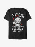 The Nightmare Before Christmas This Is As Jolly As I Get Santa Jack T-shirt | Trendy Graphic Tee | Casual Unisex T-shirt