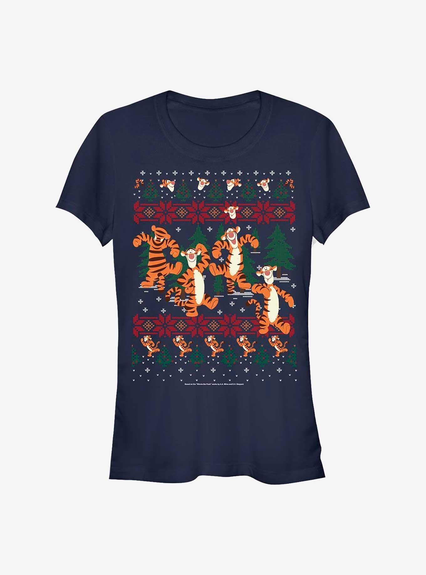 Disney Winnie The Pooh Tigger In The Woods Christmas Girls T-Shirt
