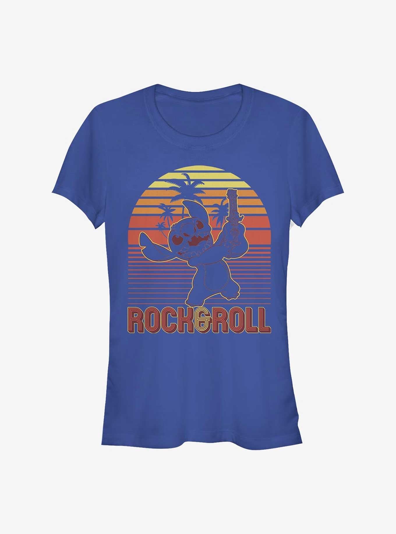 Disney Lilo And Stitch Sunset Rock And Roll Girls T-Shirt T-Shirt | Streetwear Vibe | Trending Now