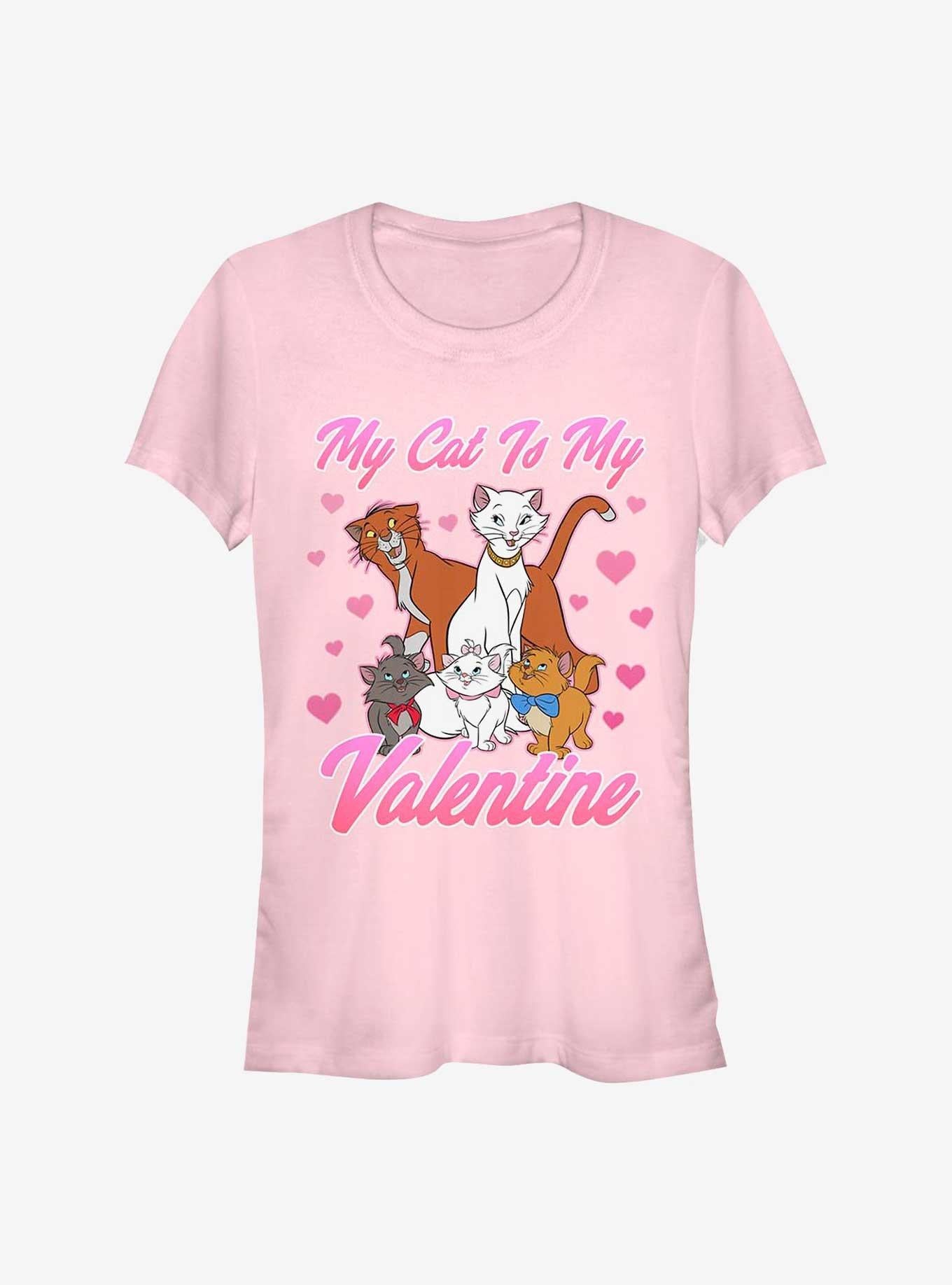 Disney The Aristocats My Cat Is My Valentine Girls T-Shirt | Premium Unisex T-Shirt, Trending Graphic Tee