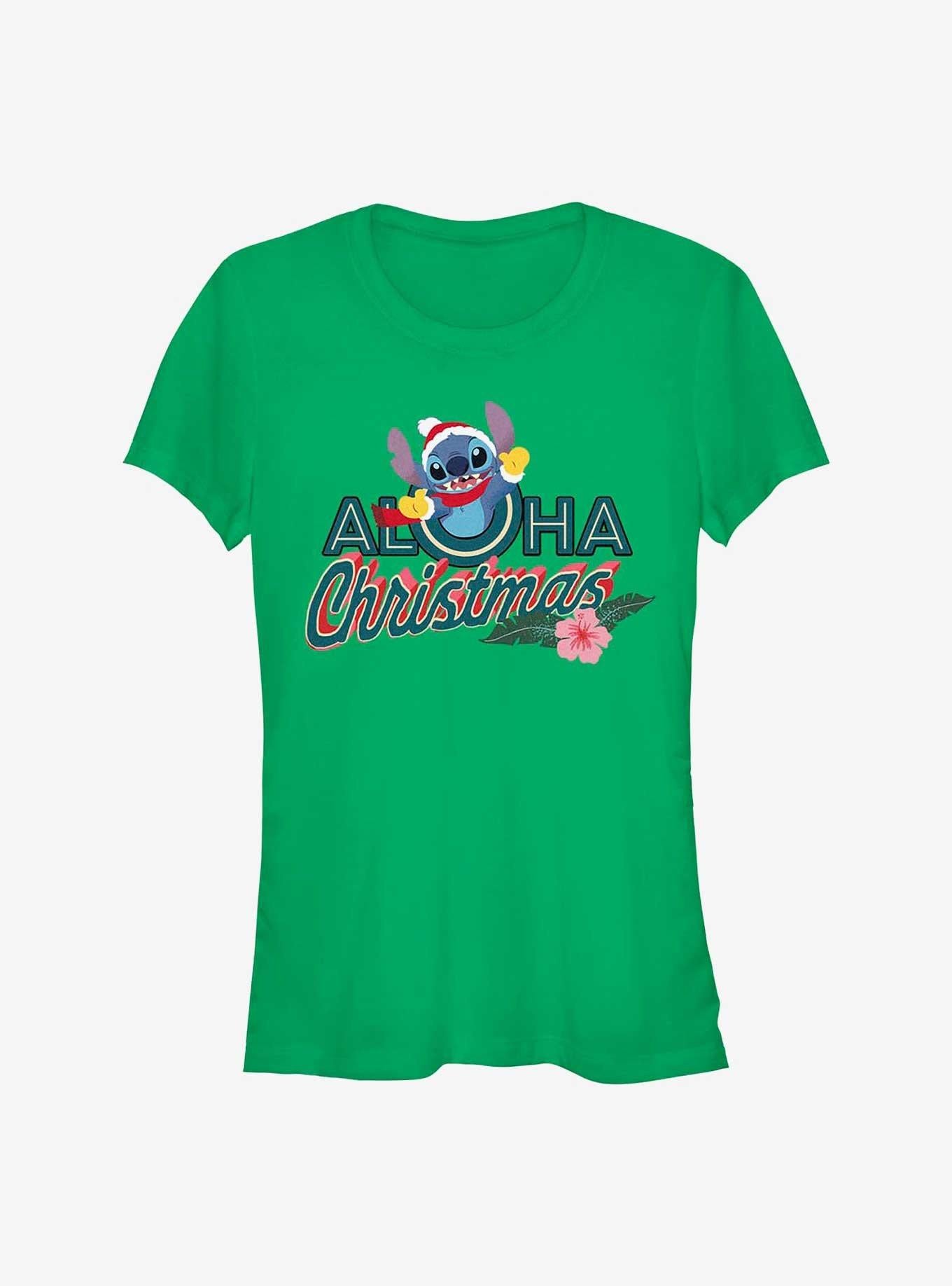 Disney Lilo Stitch Aloha Christmas Girls T-Shirt T-Shirt | Premium Graphic | Must-Have Style