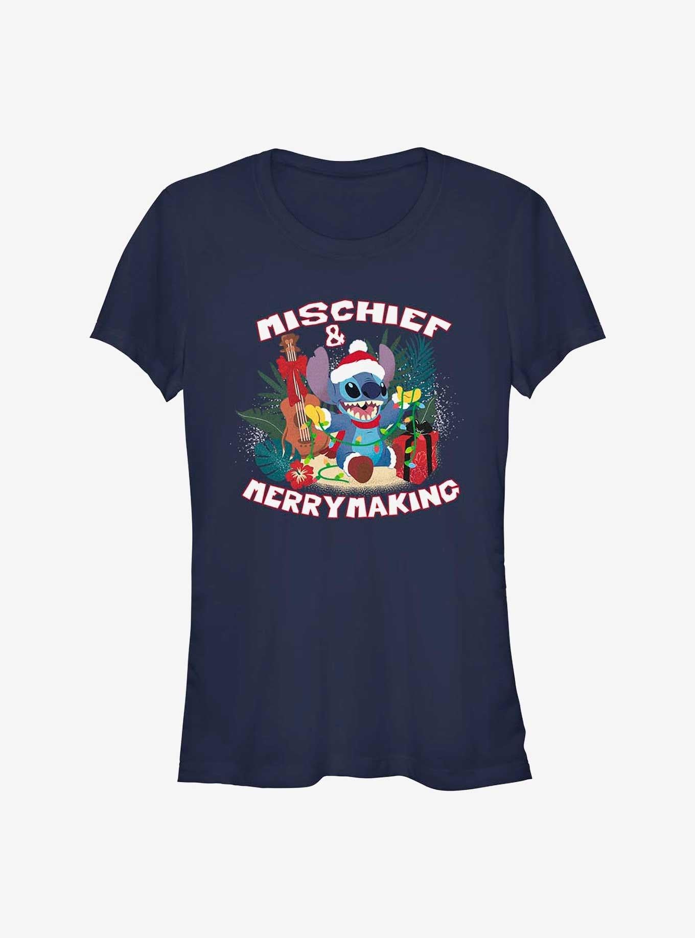 Disney Lilo Stitch Mischief And Merrymaking Girls T-Shirt T-Shirt | Trending Streetwear Style | Must-Have Style