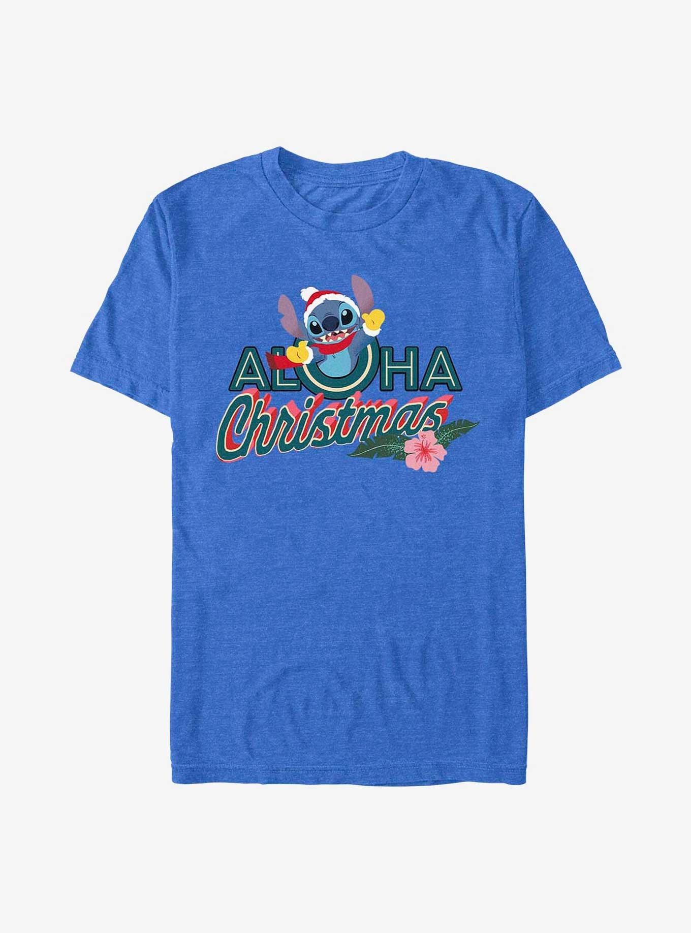 Disney Lilo Stitch Aloha Christmas T-Shirt T-Shirt | Trending Design | Top Pick For Fans