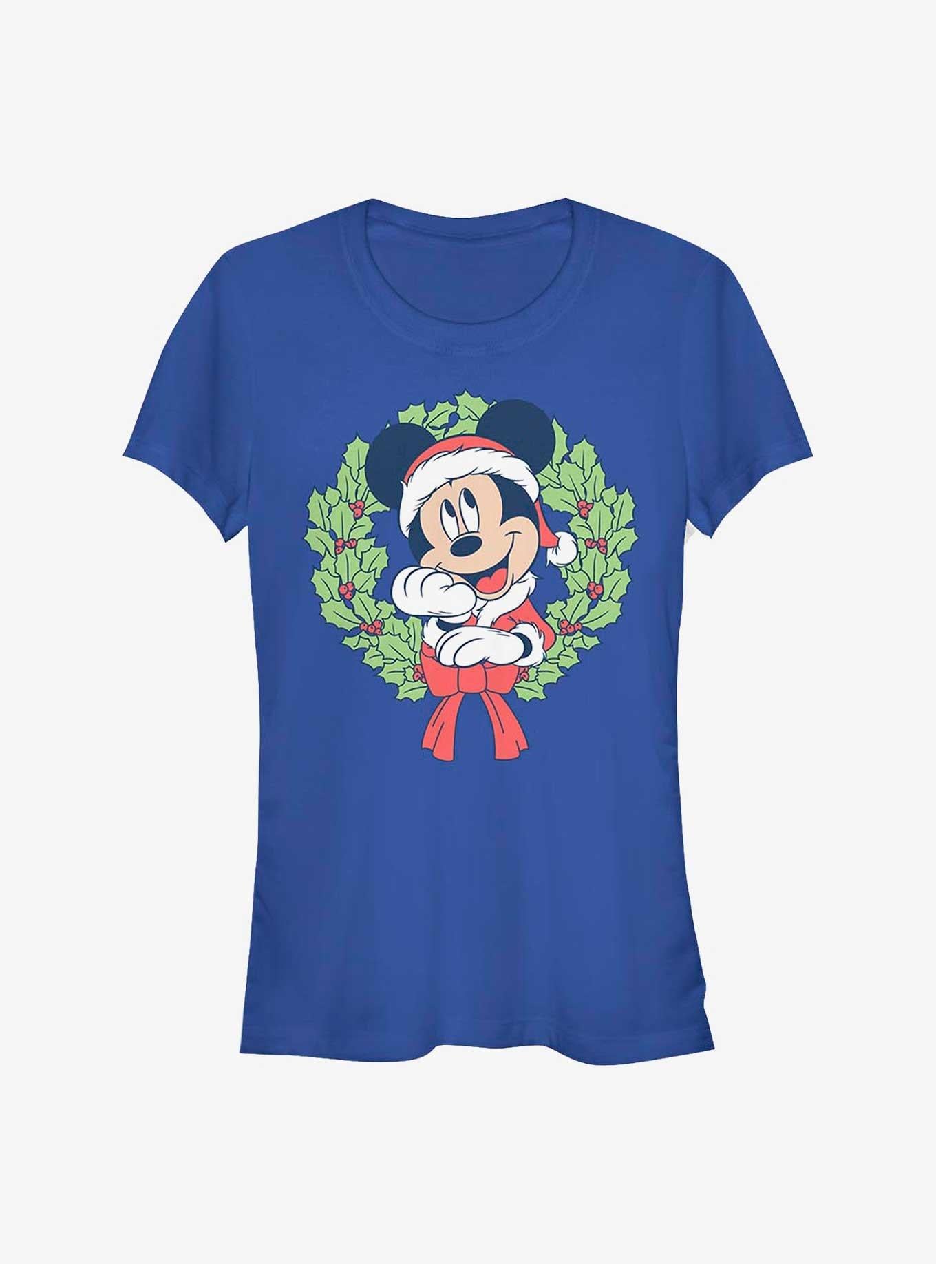 Disney Mickey Mouse Mickey Christmas Wreath Girls T-Shirt