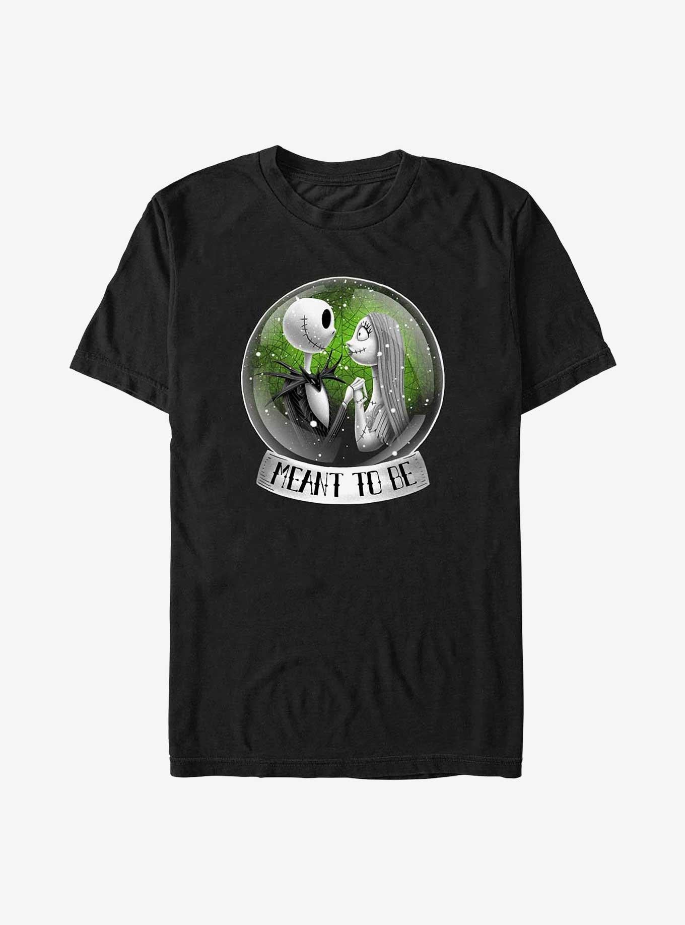 The Nightmare Before Christmas Nightmare Jack And Sally Snow Globe T-shirt | Trendy Graphic Tee | Casual Unisex T-shirt