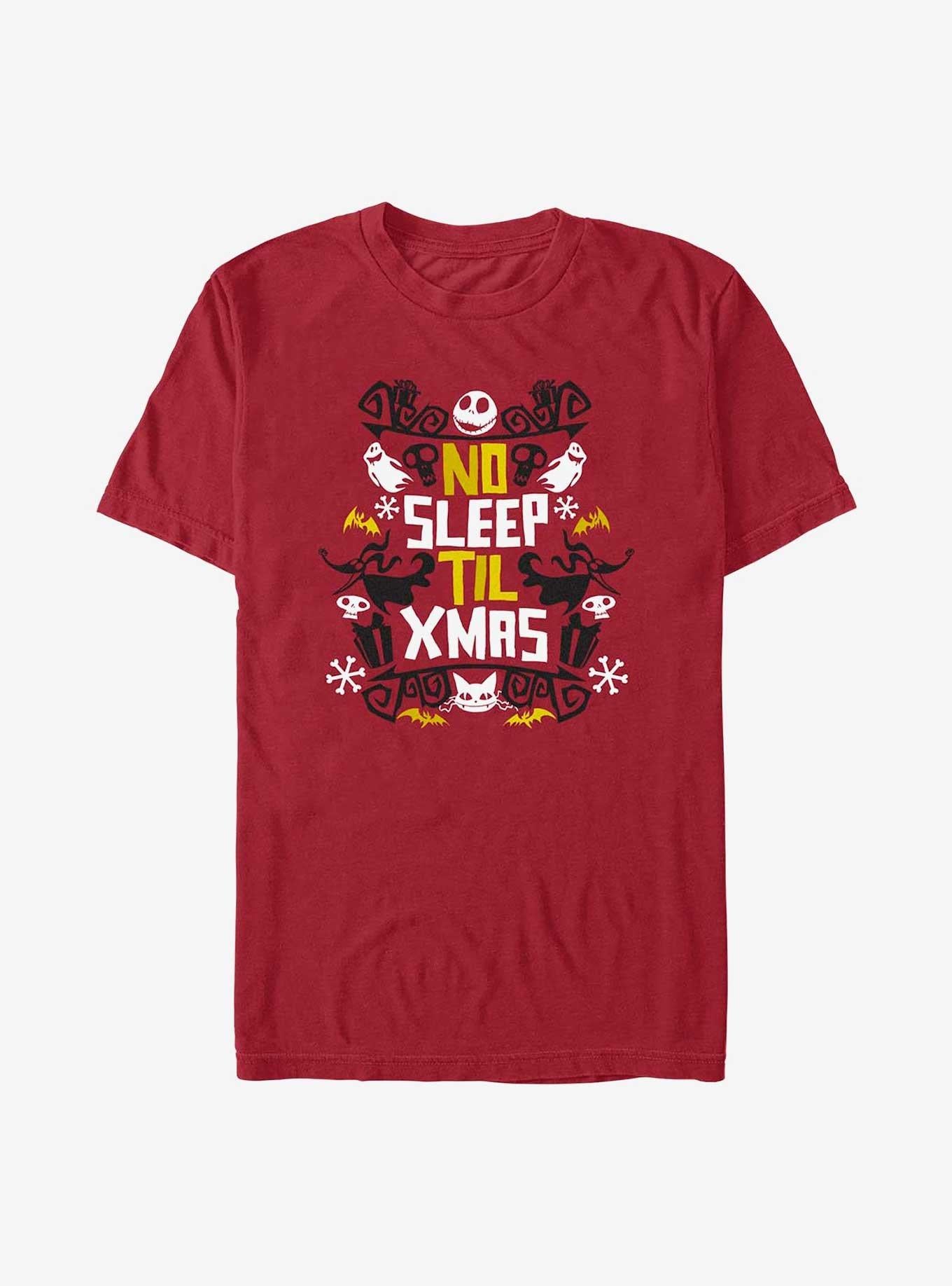 The Nightmare Before Christmas Jack No Sleep Till Xmas T-shirt | Trendy Graphic Tee | Casual Unisex T-shirt