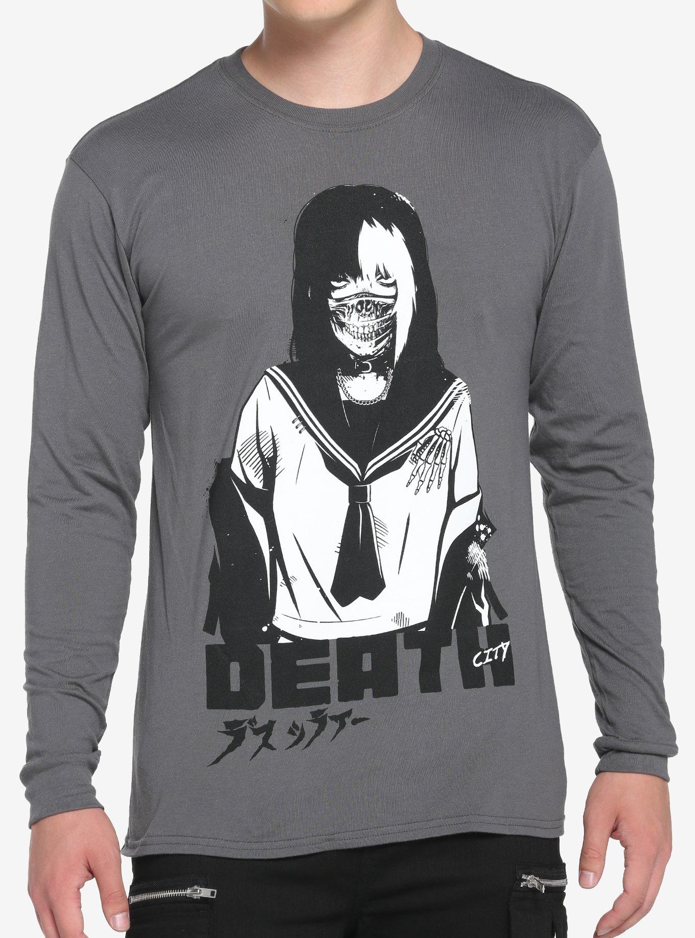 Zombie Makeout Club Masked School Girl Long-Sleeve T-Shirt T-Shirt | Aesthetic Graphic | Top Pick For Fans