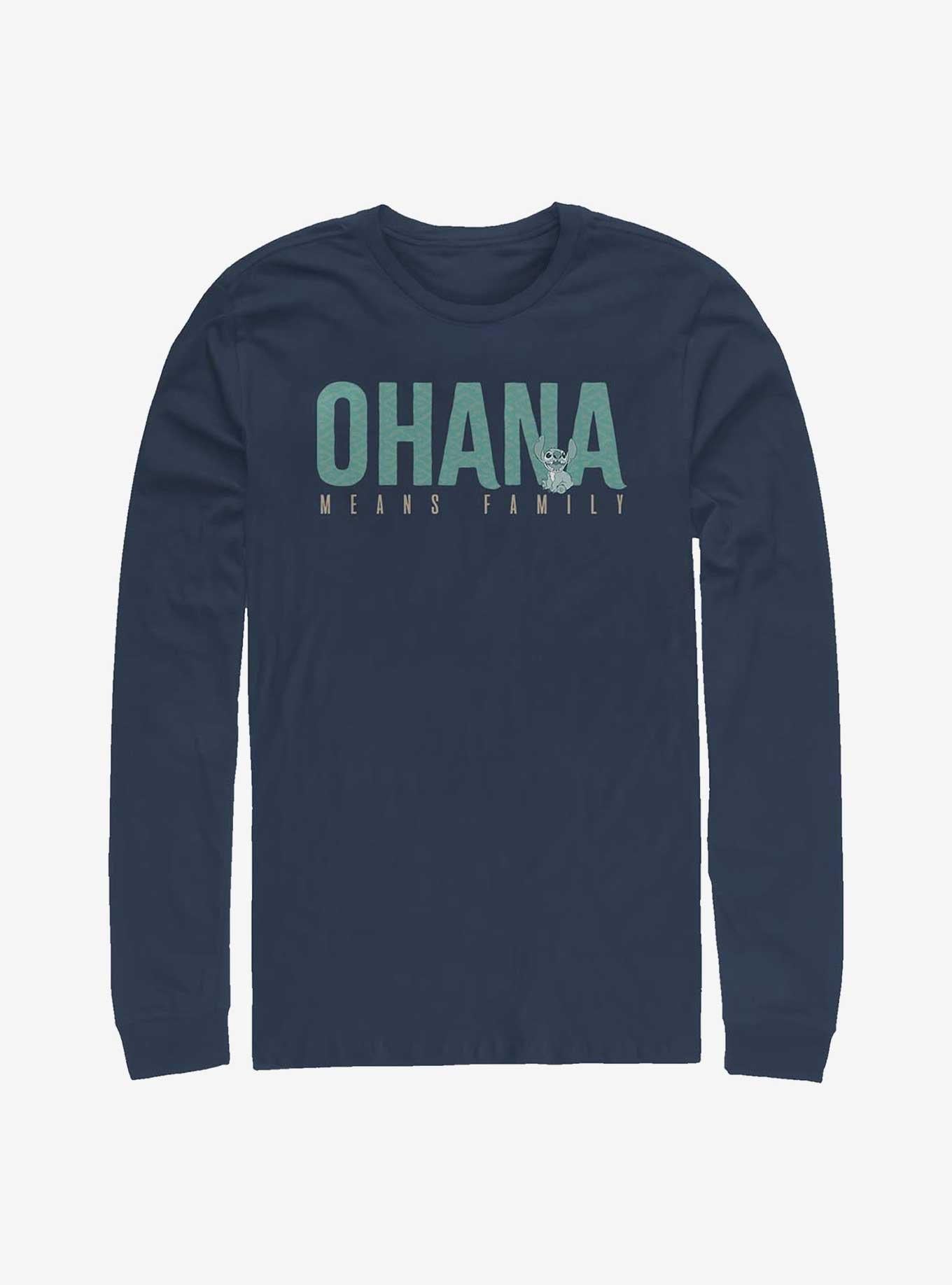 Disney Lilo Stitch Ohana Bold Long-Sleeve T-Shirt T-Shirt | Premium Graphic | Trending Now