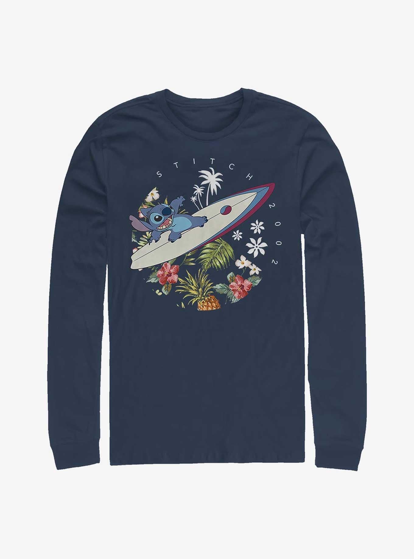 Disney Lilo Stitch Surfer Dude Long-Sleeve T-Shirt T-Shirt | Vintage Graphic Vibe | Trending Now