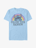 Disney Lilo Stitch Follow Your Rainbow T-Shirt T-Shirt | Trending Streetwear Style | Perfect For Daily Wear