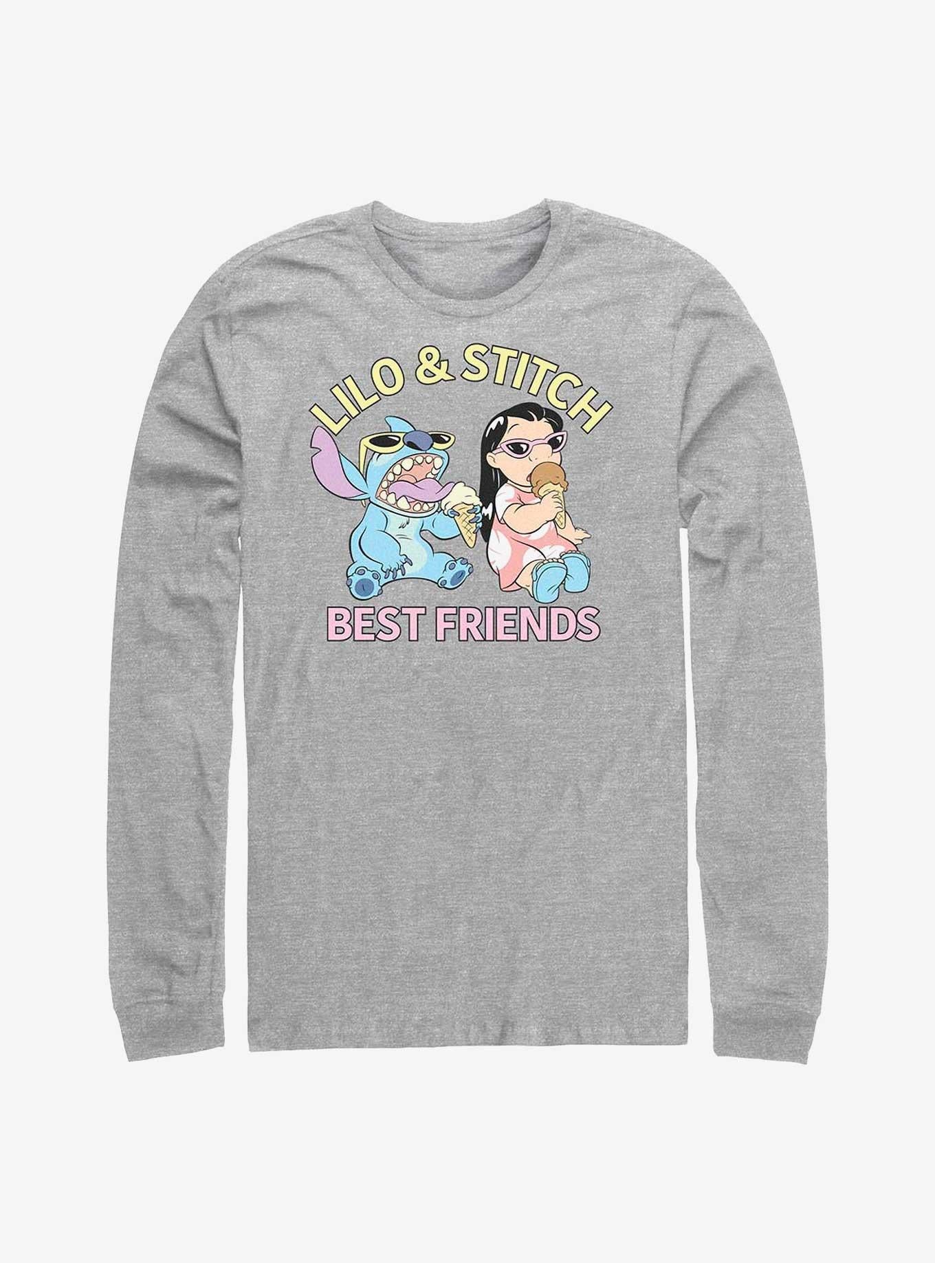 Disney Lilo Stitch Best Friends Long-Sleeve T-Shirt T-Shirt | Viral Style | Trending Now